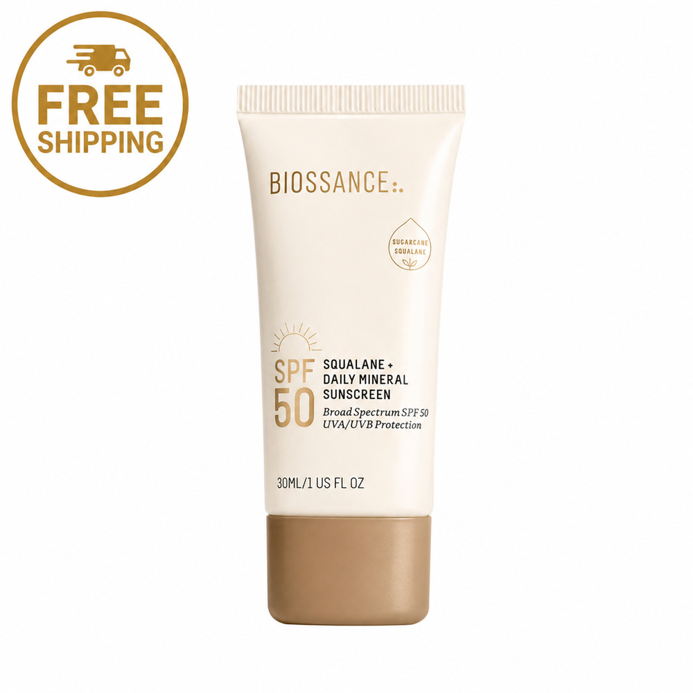 Biossance Squalane + Daily Mineral Sunscreen SPF 50 30ml Broad Spectrum
